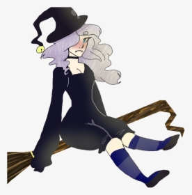 Full Size Of Witch Broom Drawing On A Broomstick Challenge - Drawings Of Witches Halloween, HD Png Download, Transparent PNG
