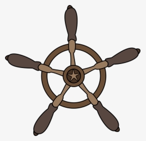 Rueda, Barco, Mar, Océano, Marítimo, Volante - Pirate Ship Steering Wheel Cartoon, HD Png Download, Transparent PNG