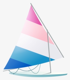 Sailboat Cartoon Boat Transprent Png Free Download - Vela Barco Png, Transparent Png, Transparent PNG