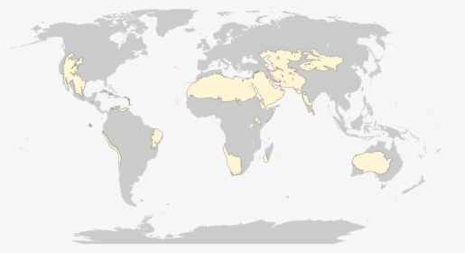World Map Temperate Grasslands, HD Png Download, Transparent PNG