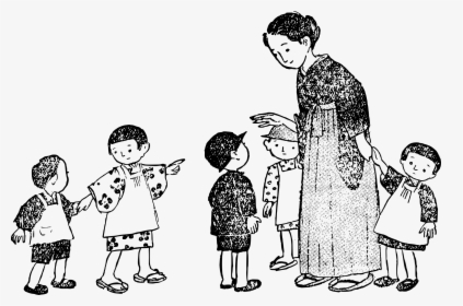 Transparent Japanese Boy Clipart - Japanese Family Transparent Cartoon, HD Png Download, Transparent PNG