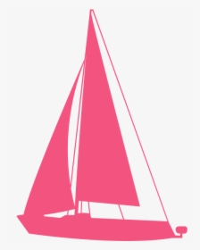 Blue Sailboat Silhouette, HD Png Download, Transparent PNG