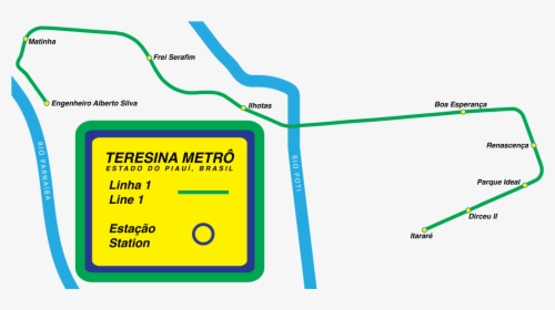 Mapa Do Metro De Teresina, HD Png Download, Transparent PNG