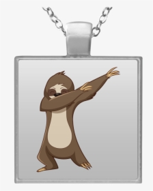 Transparent Cartoon Necklace Png - Cartoon Sloth Transparent, Png Download, Transparent PNG