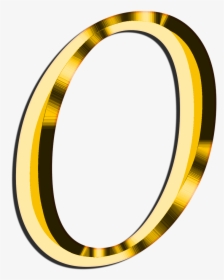 Oval - Gold Number 0 Png, Transparent Png, Transparent PNG