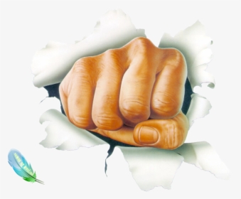 Png Download Clipart Fist - Hand Going Through Wall, Transparent Png, Transparent PNG