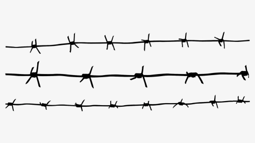 Barbed Wire Fence Drawing, HD Png Download, Transparent PNG