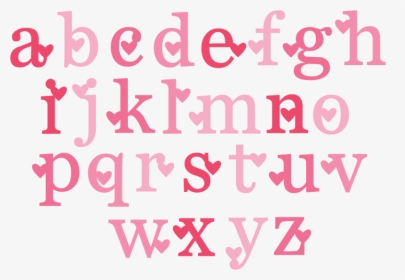 Valentine Alphabet Font, HD Png Download, Transparent PNG