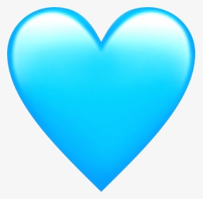 Transparent Blue Heart Emoji - Heart, HD Png Download, Transparent PNG