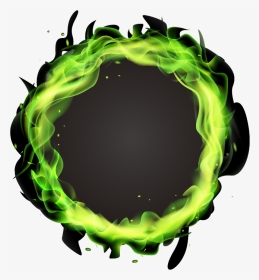 Light Green Flame - Transparent Ring Light Effect Png, Png Download, Transparent PNG