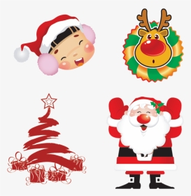 天猫 淘宝 元旦 圣诞节 保健品 海报 - Santa Claus Vector Free, HD Png Download, Transparent PNG