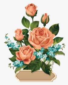 Rose Clip Art Flowers, HD Png Download, Transparent PNG