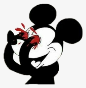 Sad Mickey Mouse Images Blood - Mickey Hands In Eyes, HD Png Download, Transparent PNG