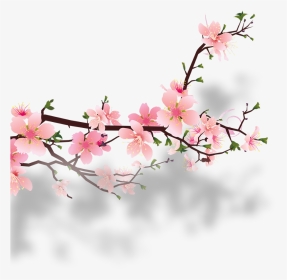 #branch #tree #nature #flower #garden #plant #foreground - Peach Blossom Png, Transparent Png, Transparent PNG