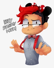 Happy Birthday Markimoo By Floatingmegane-san - Cartoon, HD Png Download, Transparent PNG
