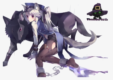 Anime Girl Warrior Google - Anime Drawings Wolf Girl, HD Png Download, Transparent PNG
