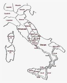 Vtlmap - Ancient Rome The Italian Peninsula, HD Png Download, Transparent PNG