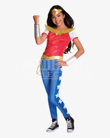 Deluxe Dc Superhero Girls Wonder Woman Costume - Wonder Woman Kids Costume, HD Png Download, Transparent PNG