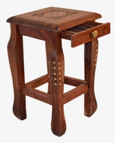 Wood Stool - End Table, HD Png Download, Transparent PNG