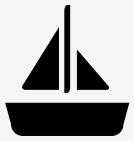 Boat With A Sail Comments - Barco Icono Png, Transparent Png, Transparent PNG