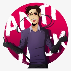Antisepticeye Drawing Demon - Darkiplier X Male Reader X Antisepticeye, HD Png Download, Transparent PNG