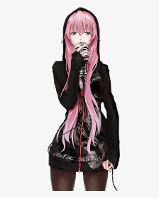 Anime Girl With Pink Hair Badass, HD Png Download, Transparent PNG