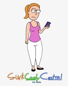 Rick And Morty Clipart Buff - Rick And Morty Summer Texting, HD Png Download, Transparent PNG