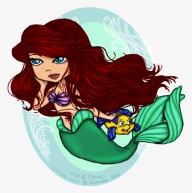 Ariel Princesas, Pequeñas Sirenas De Disney, Ariel - Cartoon, HD Png Download, Transparent PNG