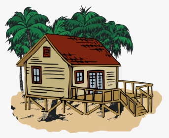 Beach House Clipart - Beach Home Clipart, HD Png Download, Transparent PNG