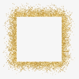 #gold #frame #glitter #ftestickers - Gold Glitter Frame Png, Transparent Png, Transparent PNG