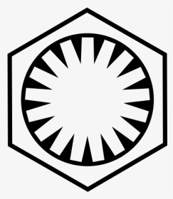 Pegatina Star Wras Primera Orden - Star Wars First Order Logo Png, Transparent Png, Transparent PNG