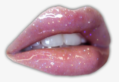 Lips Lip Pinky Pink Peachy Freetoedit - Glossy Lips Png Transparent, Png Download, Transparent PNG