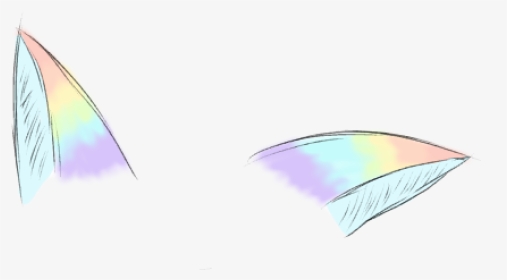 #rainbow #pastel #cat #catears  there Sunnys Ears#freetoedit - Sport Kite, HD Png Download, Transparent PNG