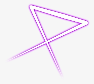 #pink #neon #triangle #freetoedit #overlay - Neon Triangle Purple Transparent, HD Png Download, Transparent PNG
