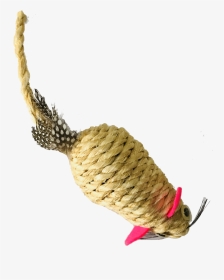 Hagen Crazy Claws Sisal Rope Mouse With Feather Cat - Feather Cat Toy Transparent, HD Png Download, Transparent PNG