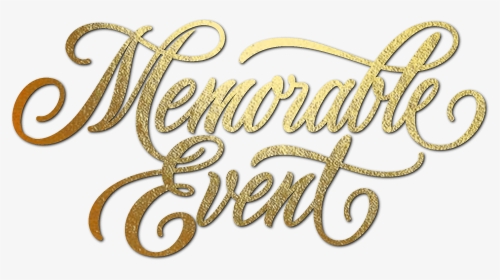 Memorable Event Logo - Calligraphy, HD Png Download, Transparent PNG