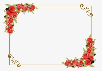 Square Flower Frame Png Clipart - Transparent Flower Border Design Png, Png Download, Transparent PNG