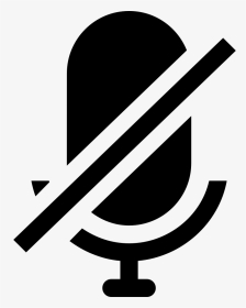 Mute Microphone Interface Symbol - Mute Voice Icon Png, Transparent Png, Transparent PNG