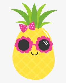 #kawaii #ananas #sunglasses #fruit #fruits #tropical - Pineapple Luau Clip Art, HD Png Download, Transparent PNG