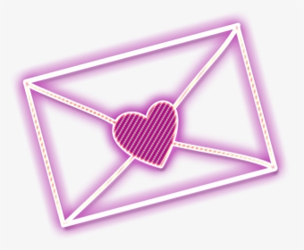 #carta #neon - Heart, HD Png Download, Transparent PNG