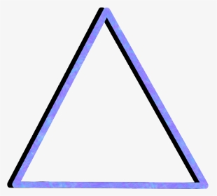 #color #neon #triangle #purple #glow #freetoedit #frame - Triangle, HD Png Download, Transparent PNG