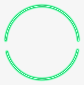 #neon #round #green #freetoedit #circle #frame #border - Circle, HD Png Download, Transparent PNG
