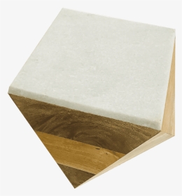 Inspired Environments Marble Top Wood Geo Table - Plywood, HD Png Download, Transparent PNG