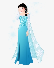 Mulan Blue Dress - Illustration, HD Png Download, Transparent PNG