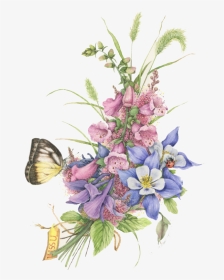 #boquet #bouquet #watercolor #watercolour #flowers - Bouquet, HD Png Download, Transparent PNG