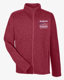 Marine Daughter Men S Full Zip Sweater Fleece - Sweatshirt, HD Png Download, Transparent PNG
