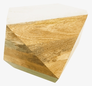 Inspired Environments Marble Top Wood Geo Table Side - Plywood, HD Png Download, Transparent PNG