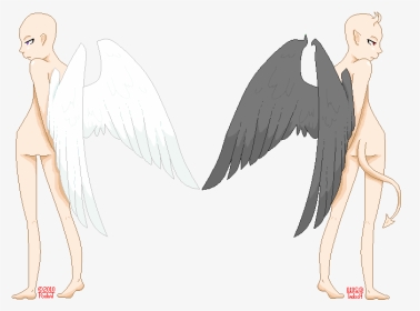V Demon Base By - Anime Angels And Demons Drawings, HD Png Download, Transparent PNG
