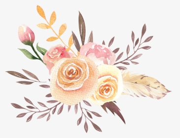 #boquet #bouquet #watercolor #watercolour #flowers - Garden Roses, HD Png Download, Transparent PNG