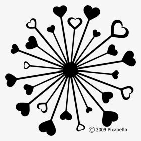 Black And White Hearts, HD Png Download, Transparent PNG